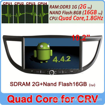 Wholesale Price 2G Ram 16GB Flash Quad Core Android 4.4 GPS Navigation For Honda Crv 2012 2013 Support OBDll